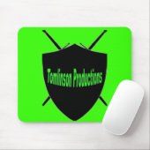 Grüne klassische Logo-Mausunterlage Mousepad (Mit Mouse)