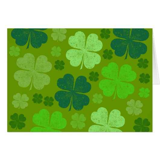 Grüne Klee, Glücksklamotten, St. Patrick's Day (Vorderseite (Horizontal))