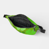 Grüne Klee, Glücksklamotten, St. Patrick's Day Bauchtasche (Offen)