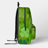 Grüne Klee, Glücksklamotten, St. Patrick's Day Bedruckter Rucksack (Links)