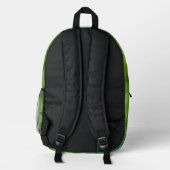 Grüne Klee, Glücksklamotten, St. Patrick's Day Bedruckter Rucksack (Rückseite)