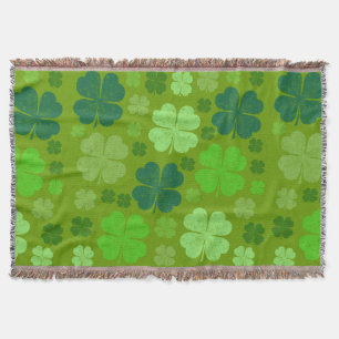 Grüne Klee, Glücksklamotten, St. Patrick's Day Decke