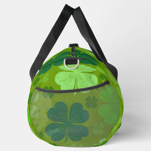 Grüne Klee, Glücksklamotten, St. Patrick's Day Duffle Bag (Rechts)
