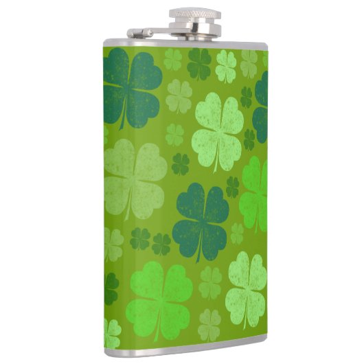 Grüne Klee, Glücksklamotten, St. Patrick's Day Flachmann (Rechts)