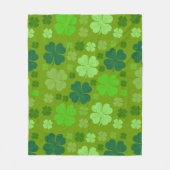 Grüne Klee, Glücksklamotten, St. Patrick's Day Fleecedecke (Vorderseite)