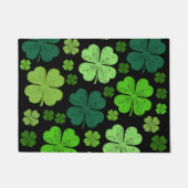 Grüne Klee, Glücksklamotten, St. Patrick's Day Fußmatte (Vorderseite)