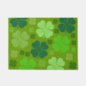 Grüne Klee, Glücksklamotten, St. Patrick's Day Fußmatte (Vorderseite)