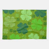 Grüne Klee, Glücksklamotten, St. Patrick's Day Geschirrtuch (Horizontal)