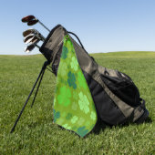 Grüne Klee, Glücksklamotten, St. Patrick's Day Golfhandtuch (Gras)
