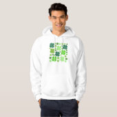 Grüne Klee, Glücksklamotten, St. Patrick's Day Hoodie (Vorne ganz)