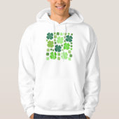 Grüne Klee, Glücksklamotten, St. Patrick's Day Hoodie (Vorderseite)