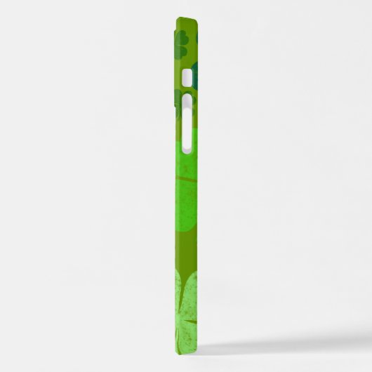 Grüne Klee, Glücksklamotten, St. Patrick's Day iPhone Hülle (Linke Seite)