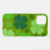 Grüne Klee, Glücksklamotten, St. Patrick's Day iPhone Hülle (Rückseite (Horizontal))