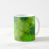 Grüne Klee, Glücksklamotten, St. Patrick's Day Kaffeetasse (VorderseiteRechts)