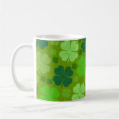 Grüne Klee, Glücksklamotten, St. Patrick's Day Kaffeetasse (Links)