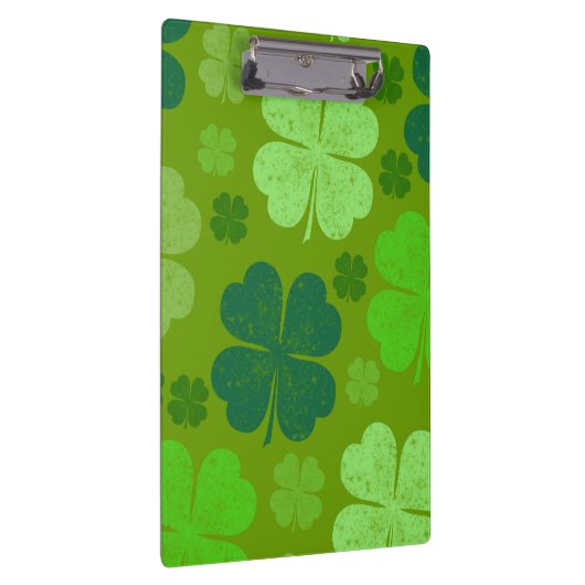 Grüne Klee, Glücksklamotten, St. Patrick's Day Klemmbrett (Rechts)