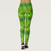 Grüne Klee, Glücksklamotten, St. Patrick's Day Leggings (Rückseite)
