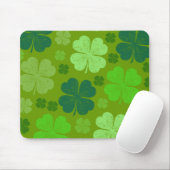 Grüne Klee, Glücksklamotten, St. Patrick's Day Mousepad (Mit Mouse)