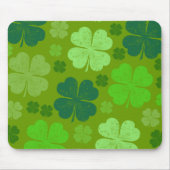 Grüne Klee, Glücksklamotten, St. Patrick's Day Mousepad (Vorne)