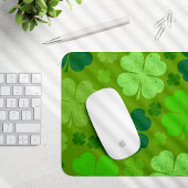 Grüne Klee, Glücksklamotten, St. Patrick's Day Mousepad
