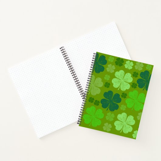 Grüne Klee, Glücksklamotten, St. Patrick's Day Notizblock (Innenseite)