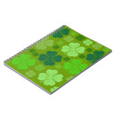 Grüne Klee, Glücksklamotten, St. Patrick's Day Notizblock (Linke Seite)