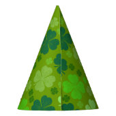 Grüne Klee, Glücksklamotten, St. Patrick's Day Partyhütchen (Rückseite)