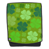 Grüne Klee, Glücksklamotten, St. Patrick's Day Rucksack (Vorderseite)
