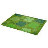 Grüne Klee, Glücksklamotten, St. Patrick's Day Schneidebrett (Ecke)