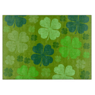 Grüne Klee, Glücksklamotten, St. Patrick's Day Schneidebrett