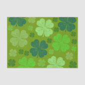 Grüne Klee, Glücksklamotten, St. Patrick's Day Seidenpapier (Vorderseite)