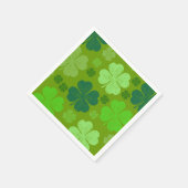 Grüne Klee, Glücksklamotten, St. Patrick's Day Serviette (Ecke)