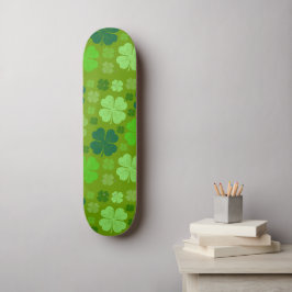 Grüne Klee, Glücksklamotten, St. Patrick's Day Skateboard