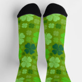 Grüne Klee, Glücksklamotten, St. Patrick's Day Socken (Oben)