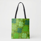 Grüne Klee, Glücksklamotten, St. Patrick's Day Tasche (Vorderseite)