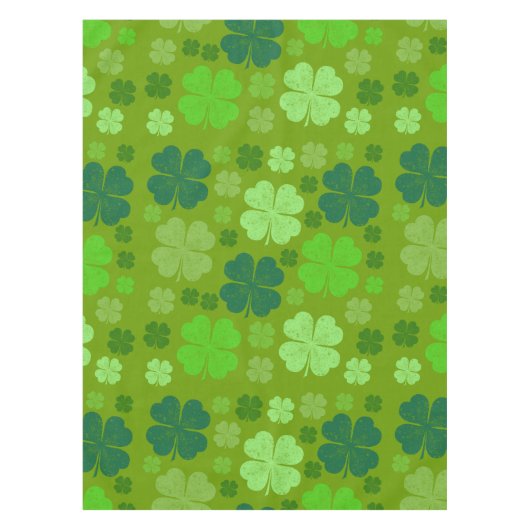 Grüne Klee, Glücksklamotten, St. Patrick's Day Tischdecke (Vorderseite)