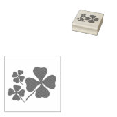 Grüne Klee, Kleeblatt, vierblättriges Kleeblatt Gummistempel (Stempel)