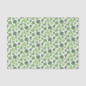 Grüne Klee Seidenpapier (Vorderseite)