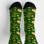 Grüne Klee Socken (Oben)