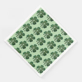 Grüne Kleeblatt 2025 Serviette (Ecke)