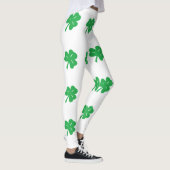Grüne Kleeblatte Leggings (Rechts)