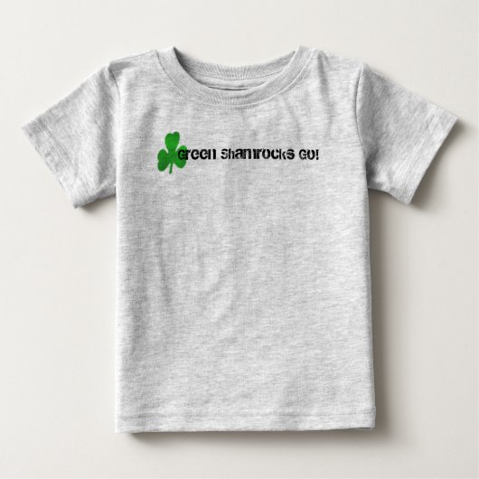 Grüne Kleeblätter! Baby T-shirt (Vorderseite)
