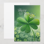 Grüne Kleeblätter Frohen St. Patrick's Day (7) c (Vorne/Hinten)