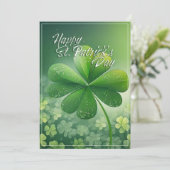 Grüne Kleeblätter Happy St. Patrick's Day (7) c (Stehend Vorderseite)