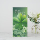 Grüne Kleeblätter Happy St. Patrick's Day (7) c (Stehend Vorderseite)