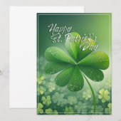 Grüne Kleeblätter Happy St. Patrick's Day (7) c (Vorne/Hinten)