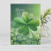 Grüne Kleeblätter Happy St. Patrick's Day (7) c (Stehend Vorderseite)