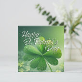 Grüne Kleeblätter Happy St. Patrick's Day (7) c (Stehend Vorderseite)