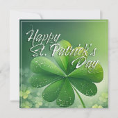 Grüne Kleeblätter Happy St. Patrick's Day (7) c (Vorderseite)