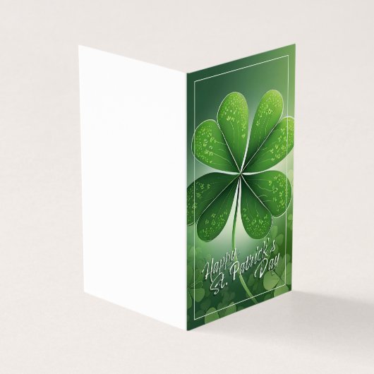 Grüne Kleeblätter Happy St. Patrick's Day (8) c (Vorderseite)